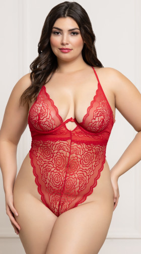 Floral Lace Teddy