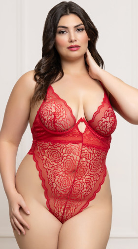 Floral Lace Teddy