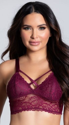 Lacy Longline Lattice Bralette