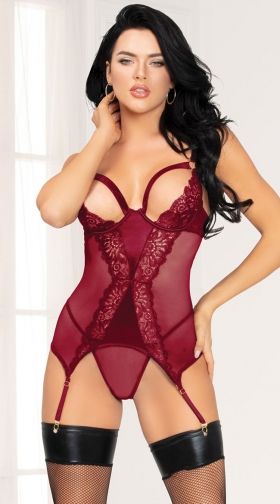 Bodacious Lace Bustier Set