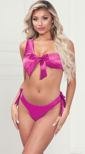 Lovers Gift Satin Bra Set