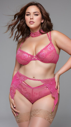 3 Piece Gold Chain Bra Set