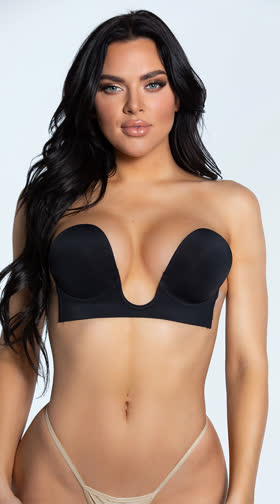 U-Plunge Strapless and Backless Push-Up Bra