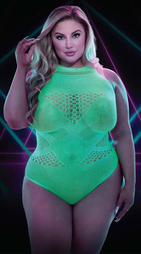 Plus Size Glow in the Dark Teddy