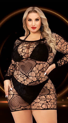 Queen Long Sleeve Mini Dress