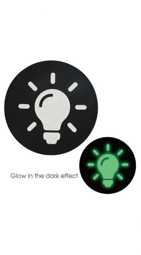2-Pack Glow In The Dark Light Bulb Pasties