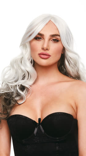 Gina Grey and Black Wig