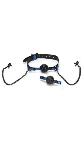 Fierce Attraction Ball Gag & Nipple Clip Set
