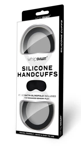Quickie Silicone Handcuffs with Mask