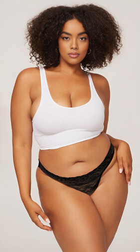 Plus Size Lace Bikini Panty
