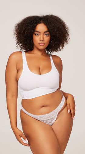 Plus Size Lace Bikini Panty