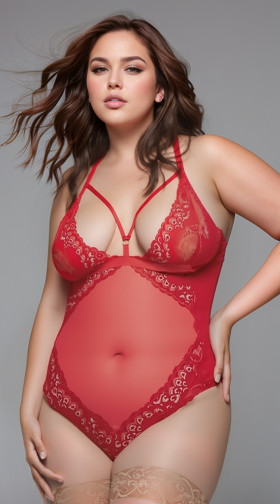 Plus Size Love Me Forever Teddy
