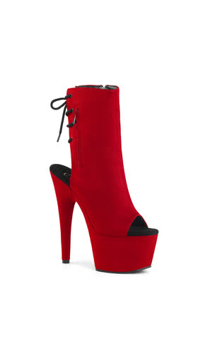 Red Faux Suede/Red Faux Suede