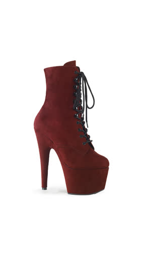Burgundy Faux Suede/Burgundy Faux Suede