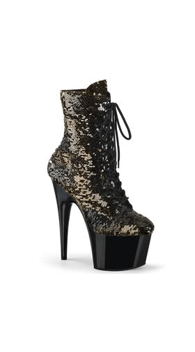 Blk-Gold Flip Sequins/Blk