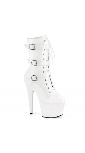 White Faux Leather/Matching