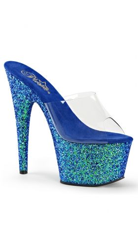Glitter Bottom Platform Slides