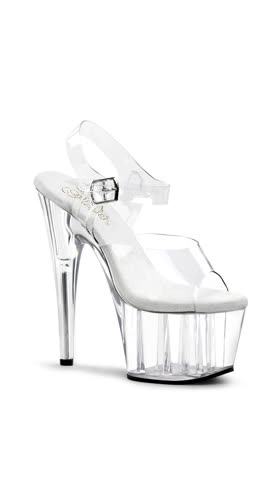 Sky High Clear Stiletto Sandal