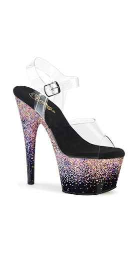 Clr/Blk-Dusty Blush Multi Glitter