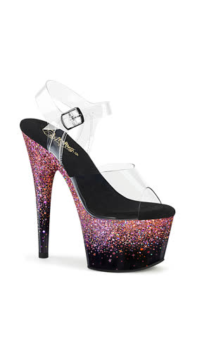 Clr/Blk-Pink Multi Glitter