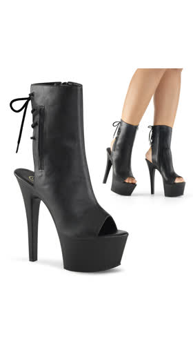 Blk Faux Leather/Blk Matte