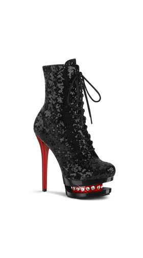 Blk Sequins/Blk-Red