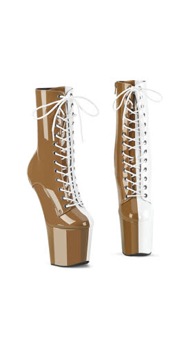 Taupe-Wht Pat/Taupe-Wht