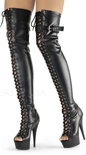 Delight Peep Toe Thigh Boot