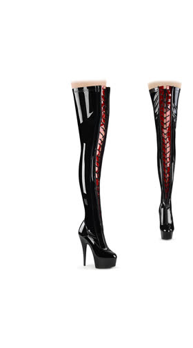 Blk-Red Str. Pat/Blk