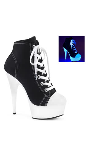 Blk Canvas/Neon White