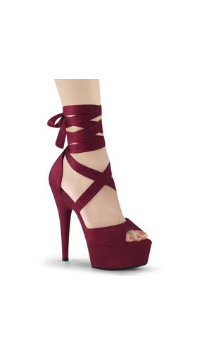 Burgundy Faux Suede/Burgundy Faux Suede