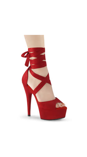 Red Faux Suede/Red Faux Suede