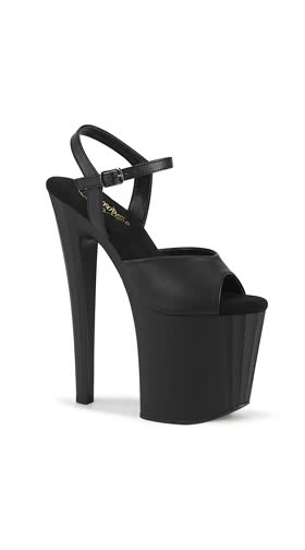 Blk Faux Leather/Blk Matte
