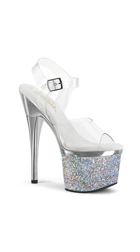 Clr/Slv Chrome-Multi Glitter