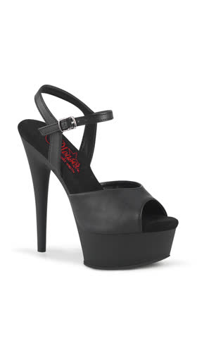 Blk Faux Leather/Blk Matte