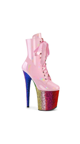 B. Pink Holo Pat/Rainbow Glitter