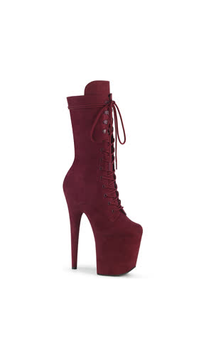 Burgundy Faux Suede/Burgundy Faux Suede