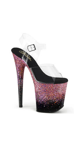 Clr/Blk-Pink Multi Glitter