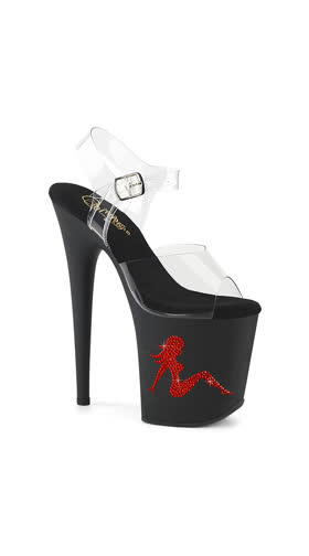 **7 1/2" Gun Heel, 3 1/2" PF Ankle Strap Sandal