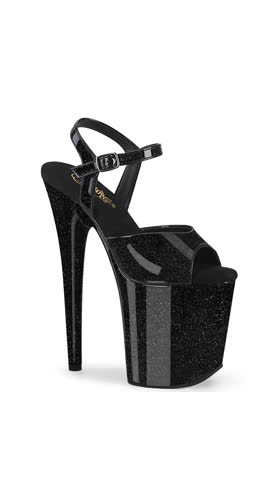 Blk Glitter Pat/M