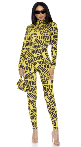 Caution Sexy Caution Tape Costume 