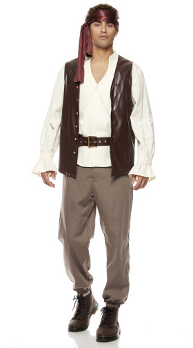 Sailing Seas Men's Pirate Costume