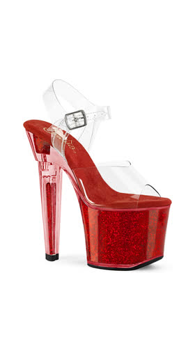 Clr/Red Iridescent Glitters