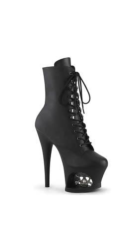 Blk Faux Leather/Blk-Pewter