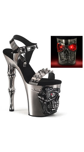 **7 1/2" Gun Heel, 3 1/2" PF Ankle Strap Sandal