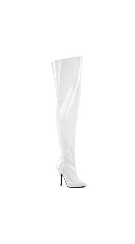 8" Finger Bone Heel, 4" Skull PF LED Ankle Strap Sandal