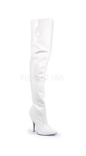 Seduce Zip Up Thigh Boots