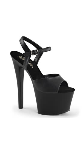 Blk Faux Leather/Blk Matte