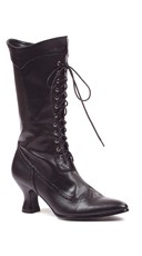 Sassy Victorian Boot with Lace Up Ties
