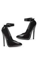 6" Heel Fetish Pump With Ankle Strap